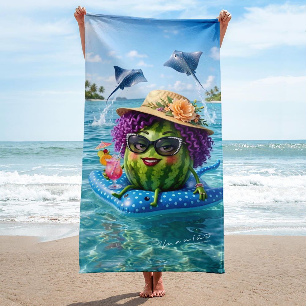 Dona Melona Beach Towel