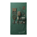 Fishing Checklist Beach Towel – Hook. Bait. Chill.