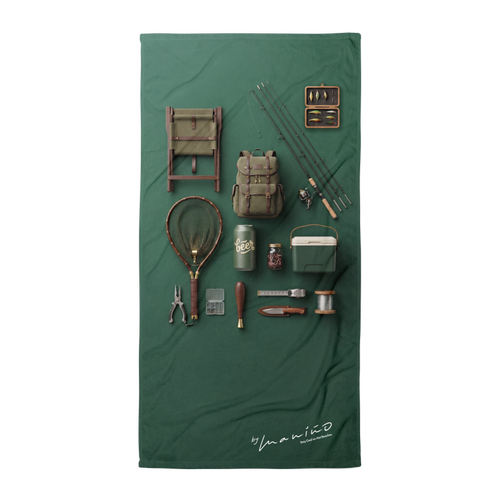 Fishing Checklist Beach Towel – Hook. Bait. Chill.